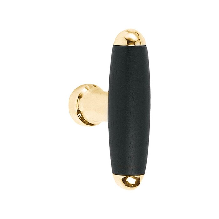 Formani Formani furniture knob TIMELESS 1932M - Brass/black ebony