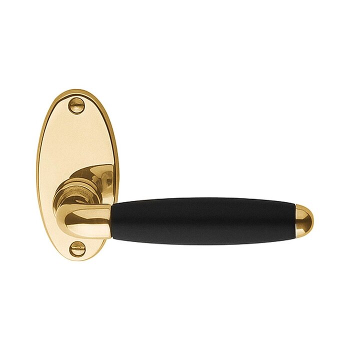 Formani Formani door handles TIMELESS 1932MRO - Black ebony/brass unlacquered