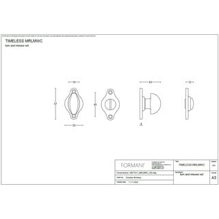 Formani WC-Armatur TIMELESS - MRLMWC - Messing unlackiert