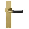 Formani Door handles NOUR EV100P210SFC on plate - matt gold PVD/Black