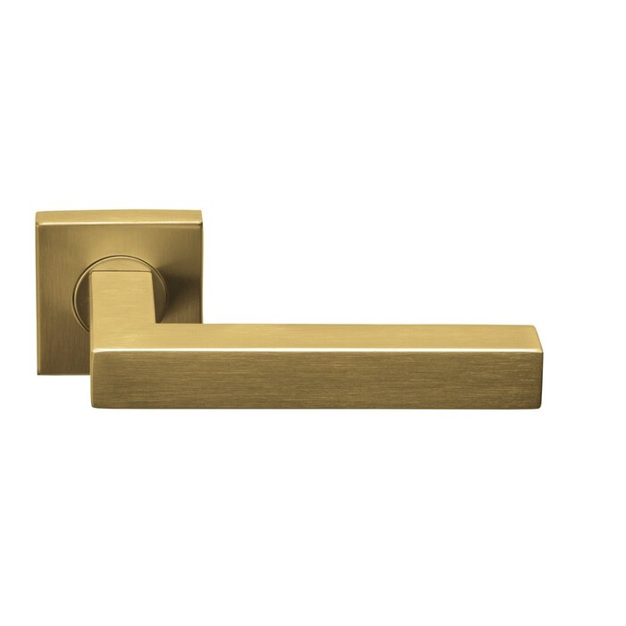 Formani Formani Basics BSQ1-G door handles on square spring rosette - PVD matt gold