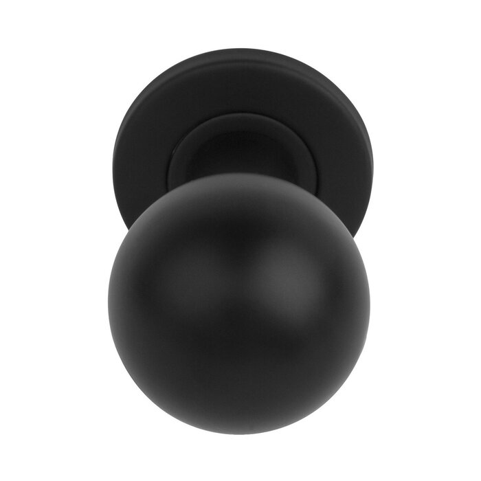 Formani Formani fixed spherical front door knob BASICS LB501 - Matt black