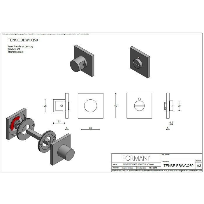 Formani Formani TENSE BBWCQ50 WC-Set – Mattschwarz