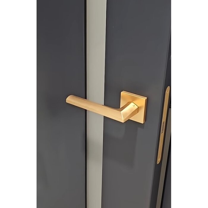 Aprile Solid Aprile door handles JASMINA matt gold square 52x52x7mm