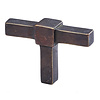 JOLIE JOLIE furniture knob T-CROSS in Old bronze