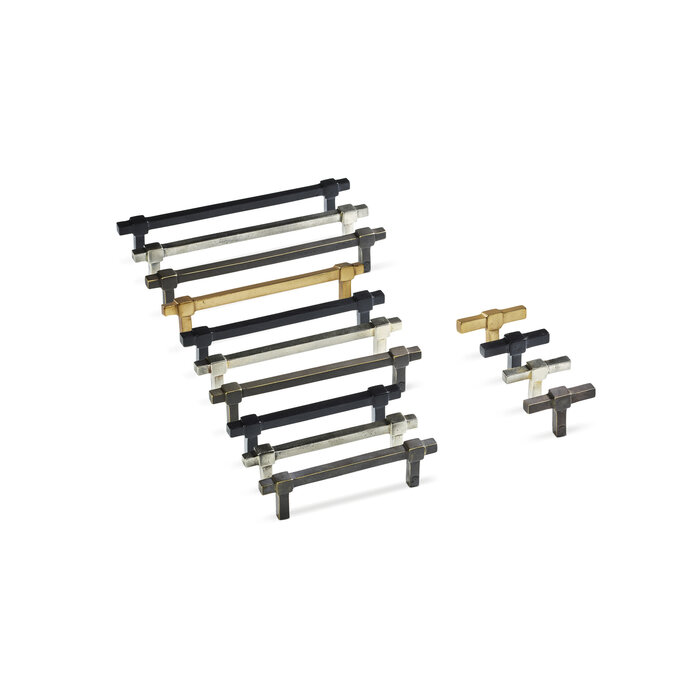 JOLIE JOLIE U-CROSS furniture handles - aged black