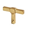 JOLIE JOLIE meubelknop T-  CROSS in Old goud