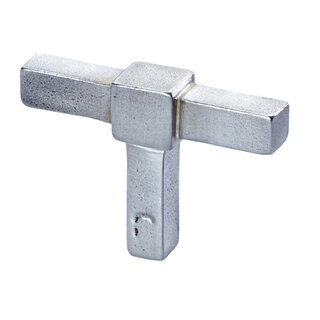 JOLIE JOLIE meubelknop T-  CROSS in Old Silver