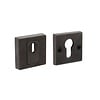 Olivari Olivari SKG*** square safety rosettes with core pull protection, anthracite matt PVD