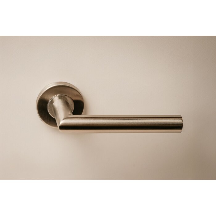 HDD Stainless steel door handles I-shape 19mm - right angle 90°