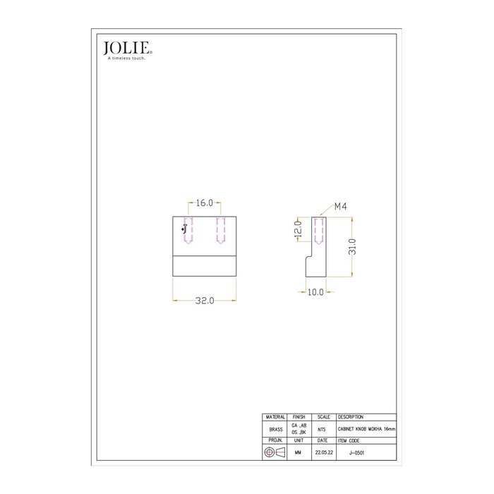 JOLIE JOLIE ELEMENT Möbelgriffe – Antiksilber