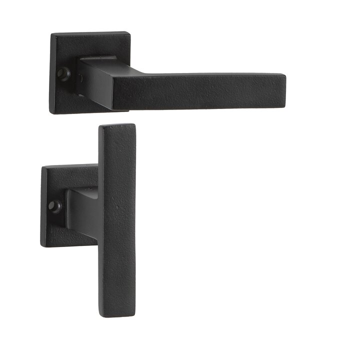 JOLIE Pair of JOLIE "VERVE" T+L door handles - aged black