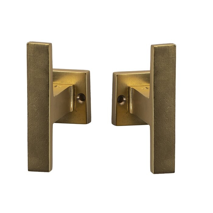 JOLIE Pair of JOLIE door handles "VERVE" T+L - aged gold