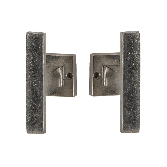 JOLIE Paire de poignées de porte JOLIE « VERVE » T+L - argent vieilli