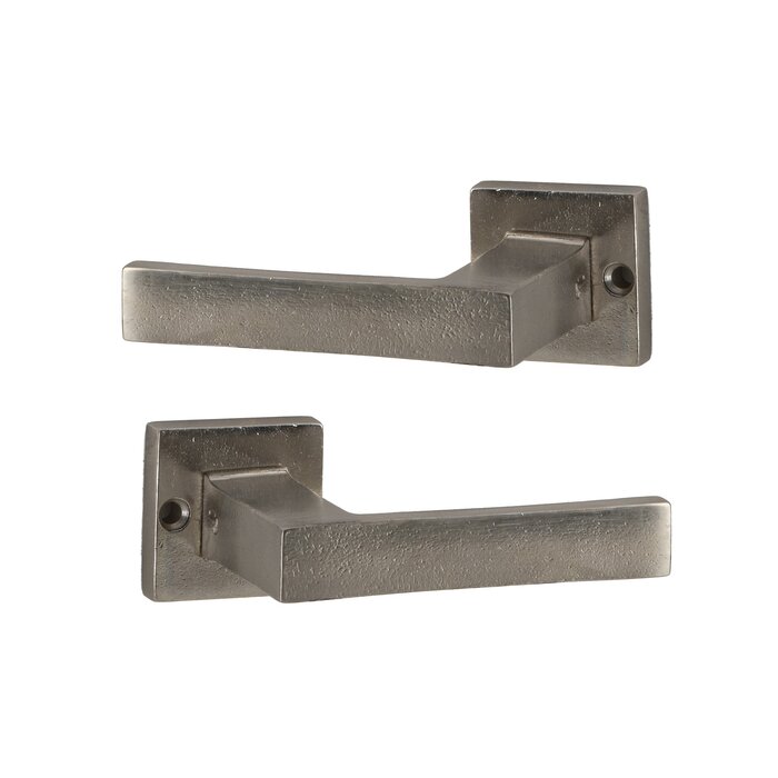 JOLIE Pair of JOLIE door handles "VERVE" T+L - aged silver