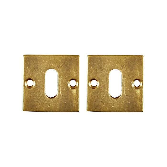 JOLIE Paire de plaques de clés JOLIE 42x42 - or vieilli