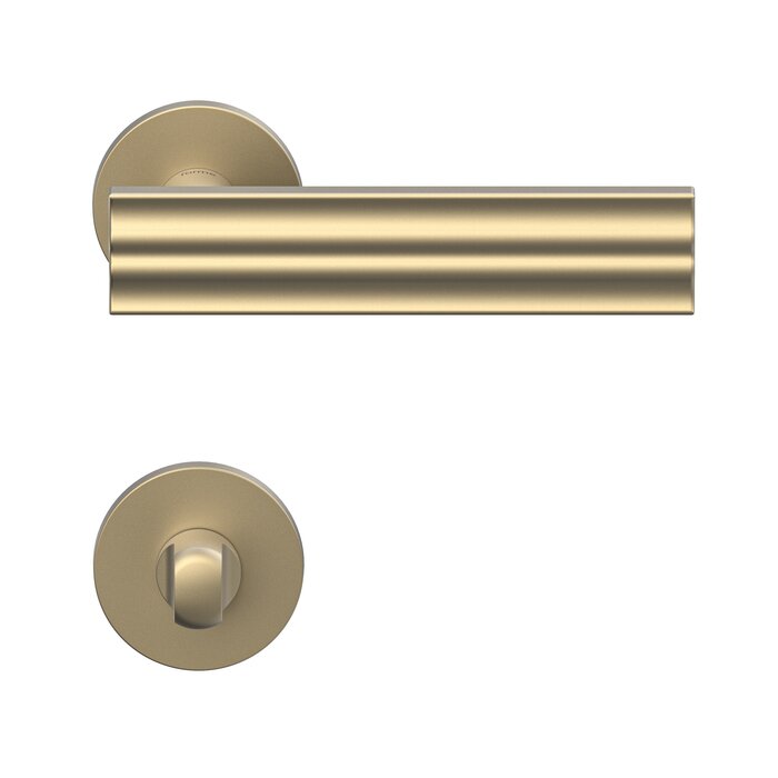 DKS Massieve design deurklinken ANDROMEDA  rond - mat goud