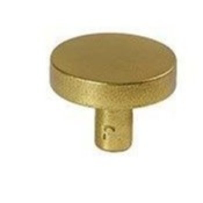 JOLIE JOLIE round furniture knob LUNE - aged gold
