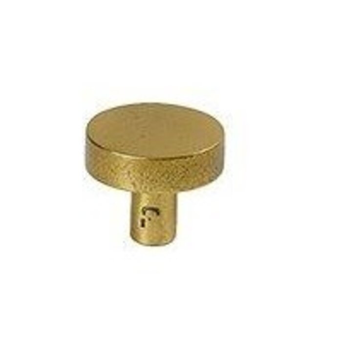 JOLIE JOLIE round furniture knob LUNE - aged gold