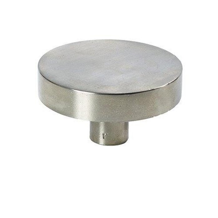 JOLIE JOLIE round fixed doorknob LUNE - aged silver