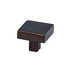 JOLIE JOLIE square furniture knob CARRE in Old bronze