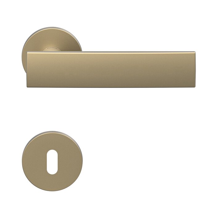 DKS Golden design door handles CORONA round