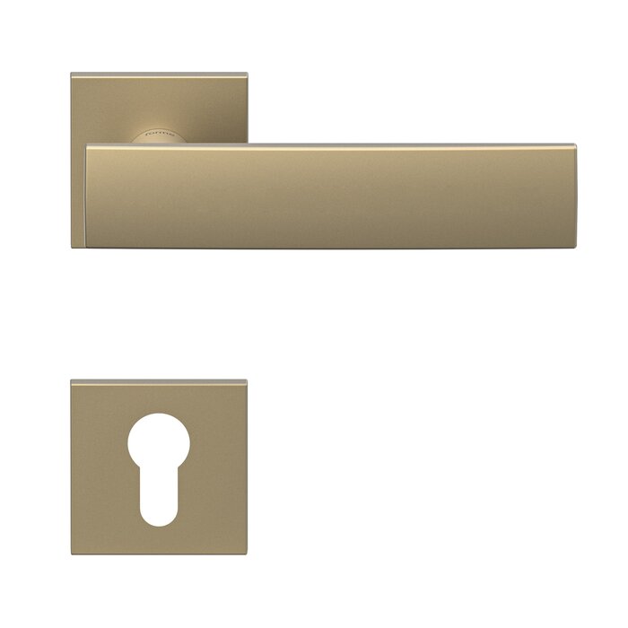 DKS Gouden design deurklinken CORONA vierkant