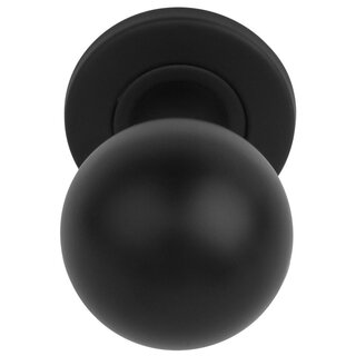 Formani Draaibare bolvormige voordeurknop BASICS LB501D - Mat zwart