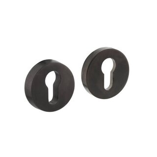 Olivari Olivari SKG*** safety rosettes round - Matt anthracite PVD