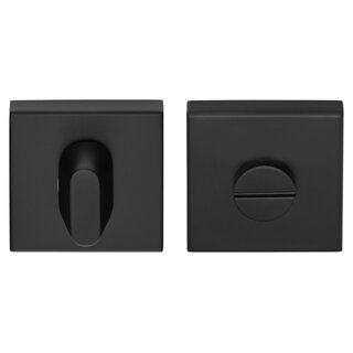 Formani Square toilet set BSQWC53 NM - black - Without indicator