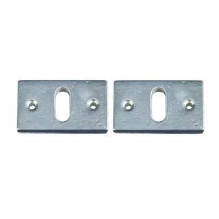 JOLIE Plaques de clés JOLIE 55x33 en argent vieilli