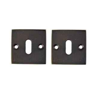 JOLIE Plaques de clés JOLIE 52x52 en bronze vieilli