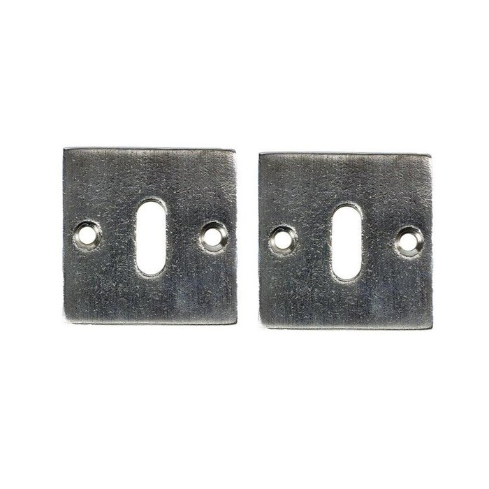 JOLIE Pair of JOLIE key plates 52x52 - aged silver
