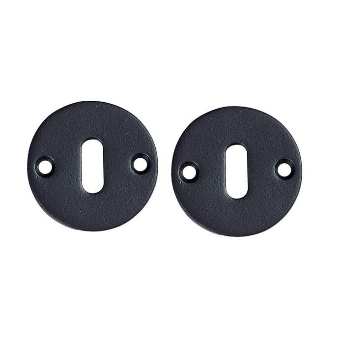 JOLIE Pair of JOLIE key plates Ø52 mm - aged black