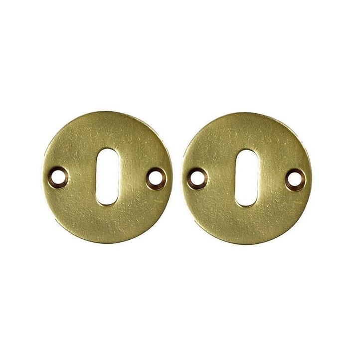 JOLIE Paar JOLIE sleutelplaatjes Ø52 mm  - verouderd goud