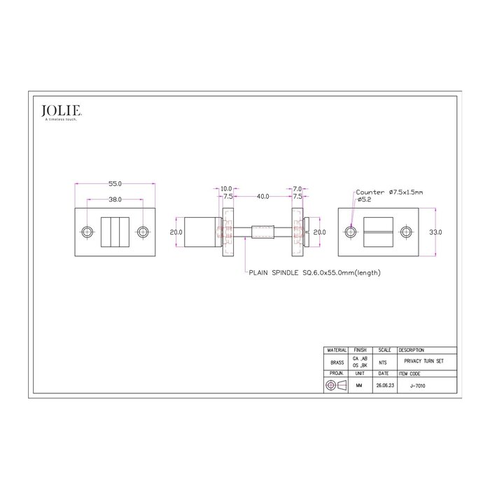 JOLIE JOLIE WC garnituur 55x32  - verouderd zilver