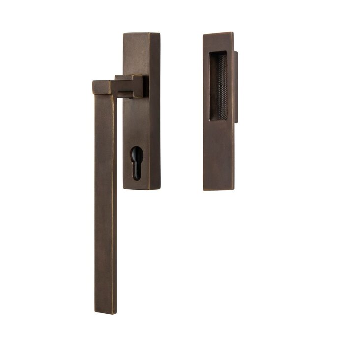 JOLIE JOLIE lift-and-slide handle/sliding door handle ANVIL - Aged bronze