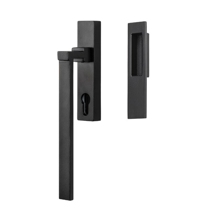 JOLIE JOLIE hefschuifgreep/schuifdeurkom ANVIL - Verouderd zwart