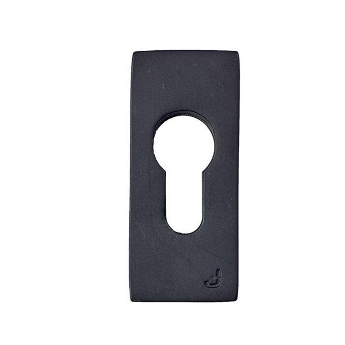 JOLIE Stuk veiligheidsrozet rechthoekig  70x30mm in verouderd zwart