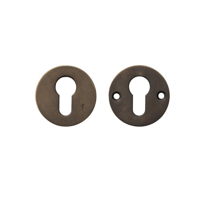 JOLIE Sicherheitsrosette, rund, Ø 52 mm, in gealterter Bronze