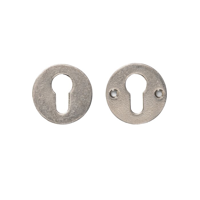 JOLIE Sicherheitsrosette, rund, Ø 52 mm, in gealtertem Silber