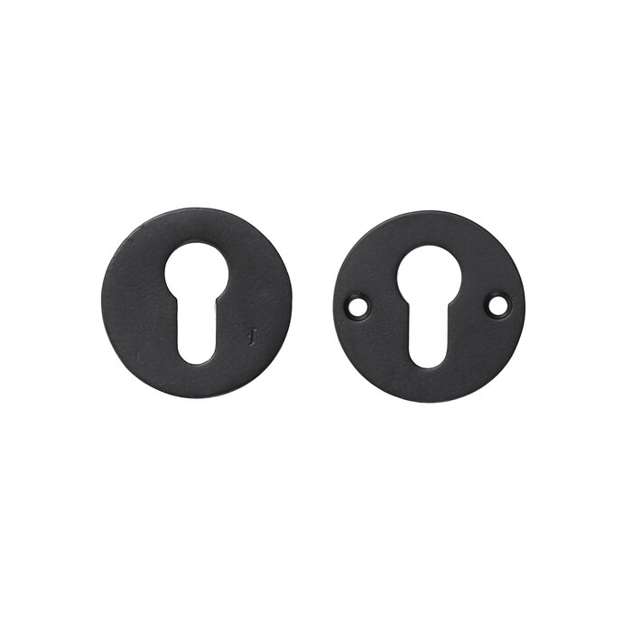 JOLIE Rosette de sécurité ronde Ø52 mm en noir vieilli