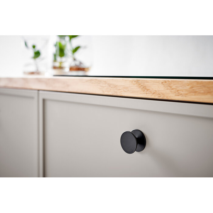 Furnipart Furnipart round furniture knob ORBIT - Ø 35.8 mm - Matt black