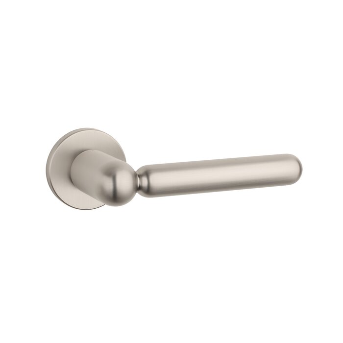 Aprile Solid APRILE prestige door handles RUBIA on round rosette - Nickel