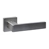 Intersteel Intersteel Door Handle Prolock Cunera Stainless Steel with Blocking Mechanism – Square Rosette