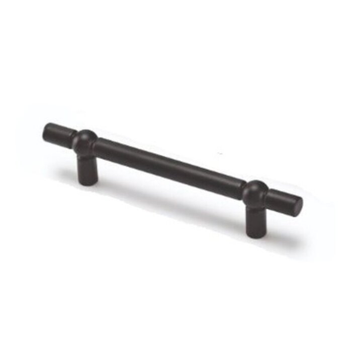 I.B.E. T-shaped furniture handle GROOVE - matt black