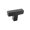 I.B.E. Square T-shaped furniture knob - black