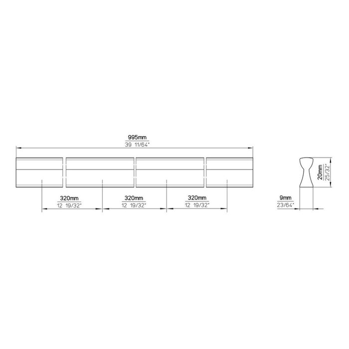 I.B.E. IBE SIRO furniture handle - matt black