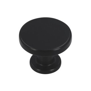 I.B.E. Bouton de meuble rond Ø 30 mm avec base - noir