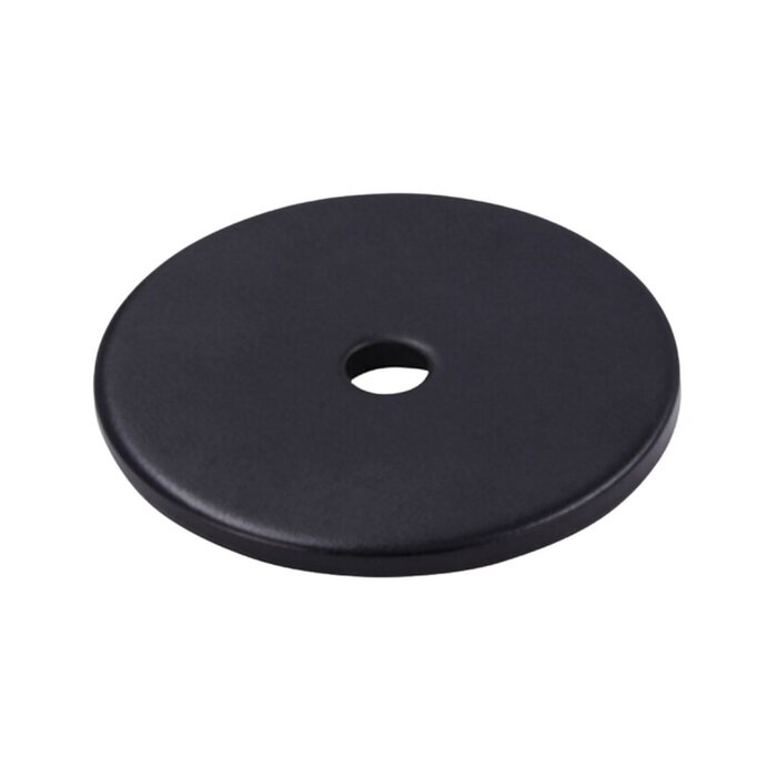 I.B.E. Back plate round Ø 30 mm black for round furniture knob